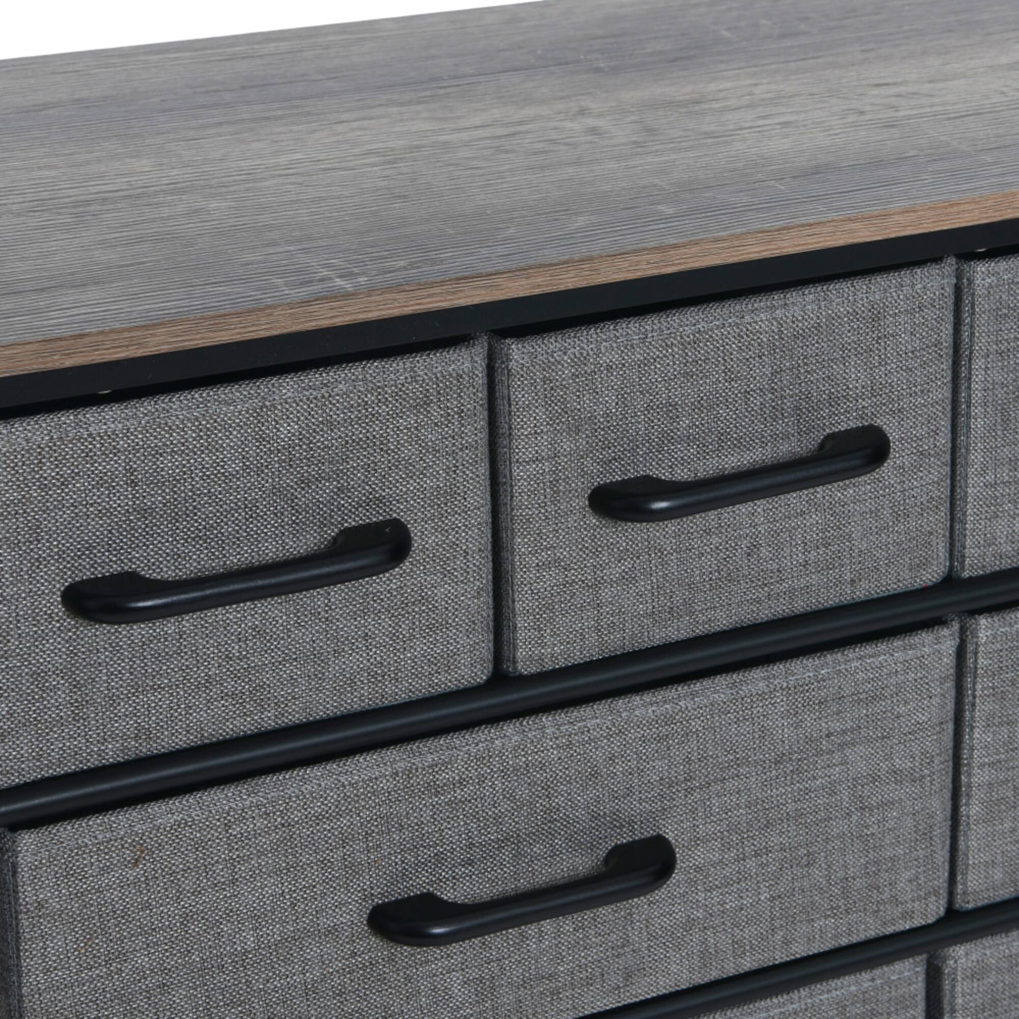 Household Essentials Victoria 8-Drawer Dresser with Shelf